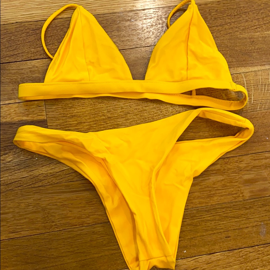 Jade Bikini Marigold Yellow Bottom Xs Top S